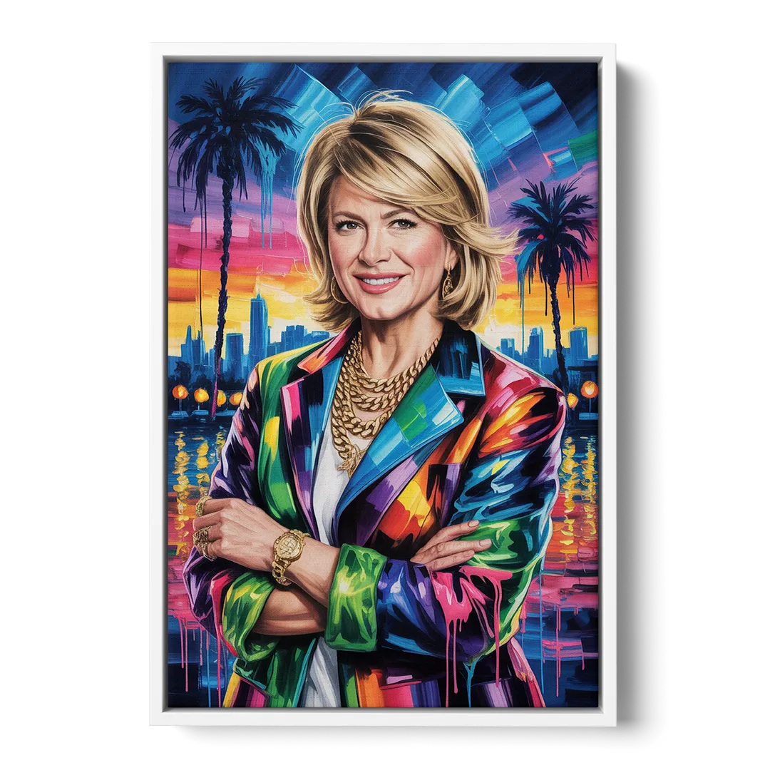 Home Glow 2.0 Front - White Canvas Wall Art