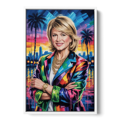 Home Glow 2.0 Front - White Canvas Wall Art