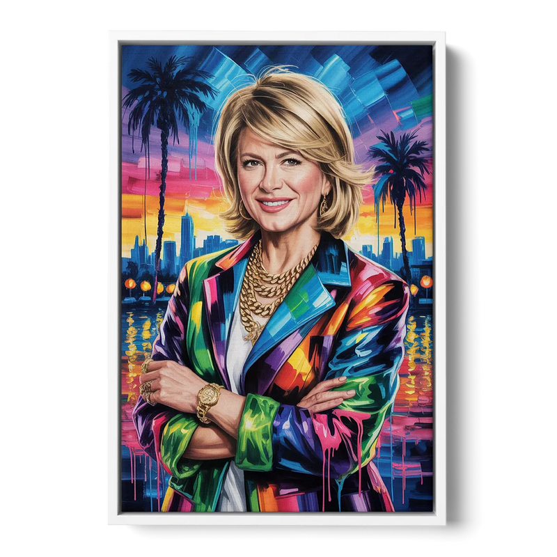 Home Glow 2.0 Front - White Canvas Wall Art