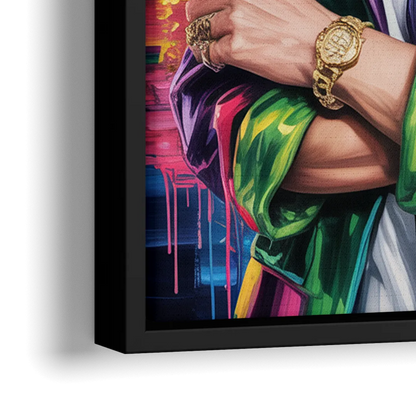 Home Glow 2.0 - Close-Up Black Frame Canvas