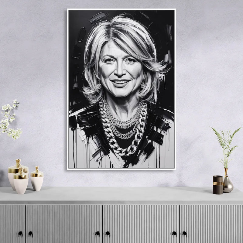 Home Glow Living Room - White Canvas Wall Art