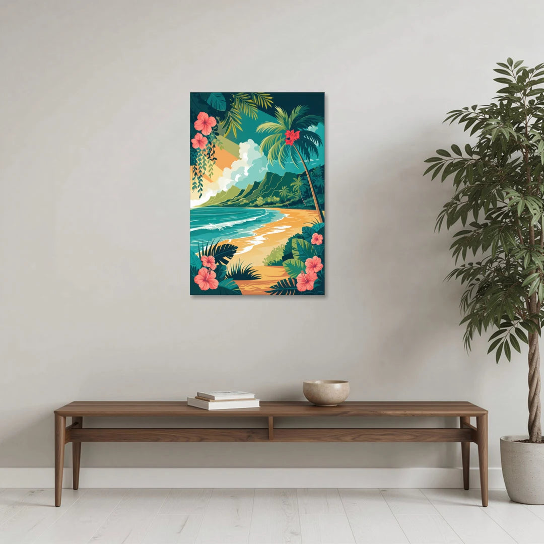 Honolulu Aloha Spirit - Canvas Wall Art - Coffee Table - 24x36