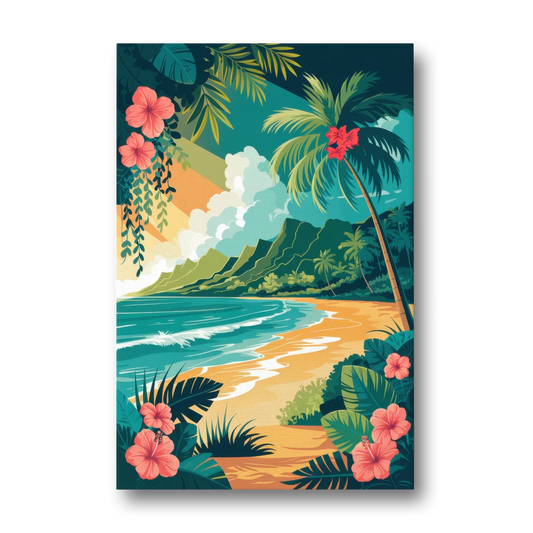 Honolulu Aloha Spirit - Canvas Wall Art - Front