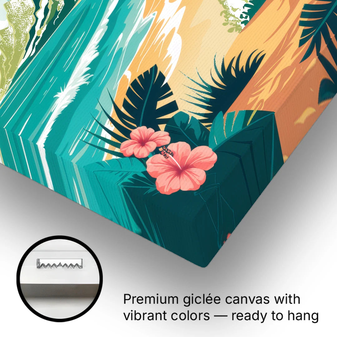 Honolulu Aloha Spirit - Canvas Wall Art - Gallery Wrap Corner