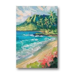 Honolulu Diamond Head View - Canvas Wall Art - Front