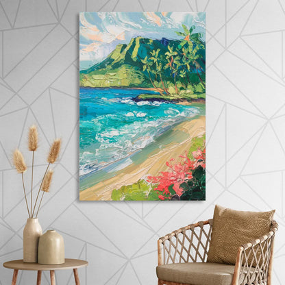Honolulu Diamond Head View Sitting Room - Canvas Wall Art