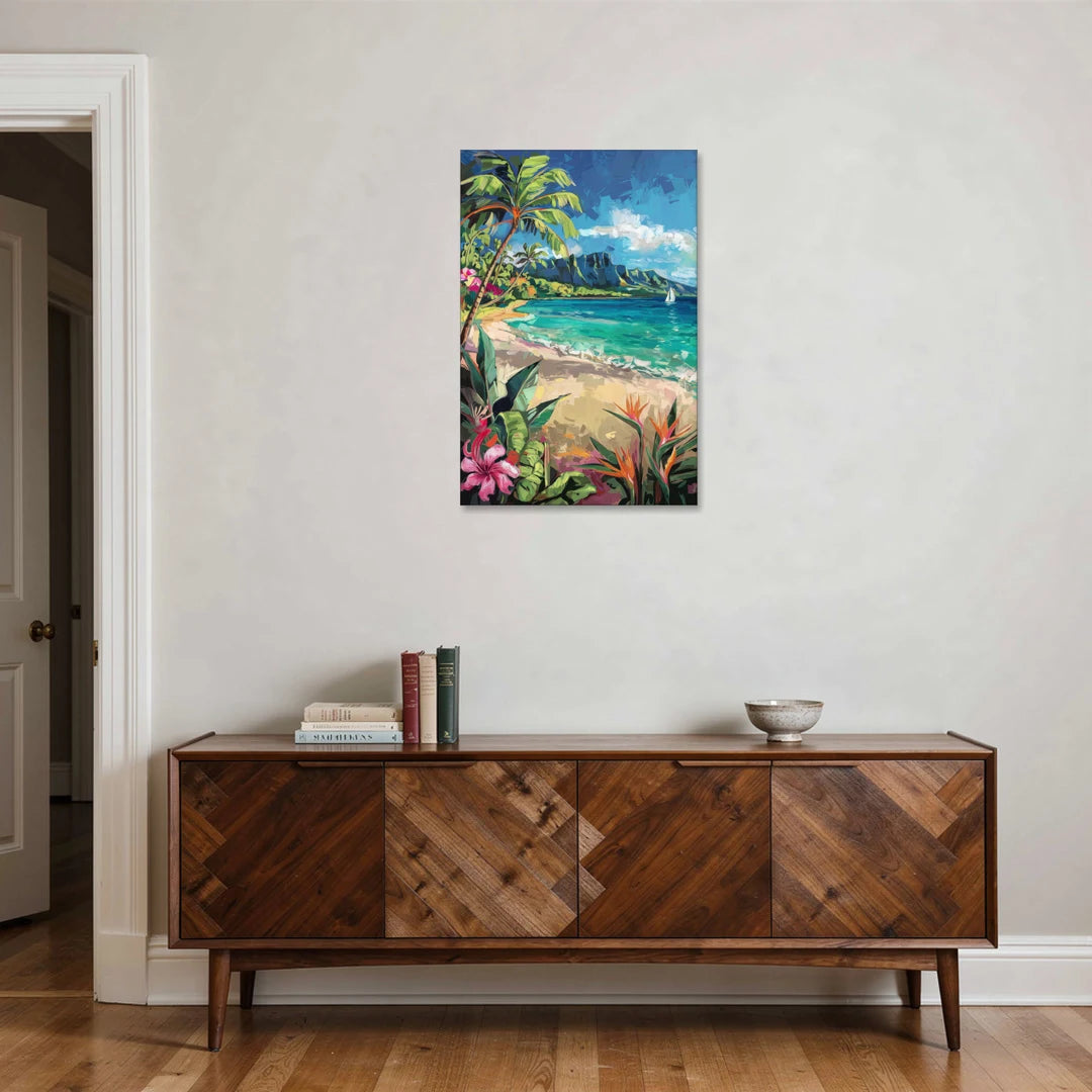 Honolulu Tropical Paradise - Canvas Wall Art - Coffee Table - 24x36