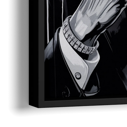 Hope Rise 2.0 - Close-Up Black Frame Canvas