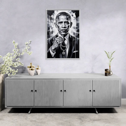 Hope Rise 2.0 - Living Room White Frame Canvas