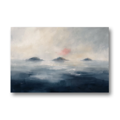 Horizontal Wall Art for Bedroom with Fog Islands - Canvas Wall Art - Front