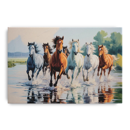 Horse Harmony in Nature Front - Canvas Wall Art