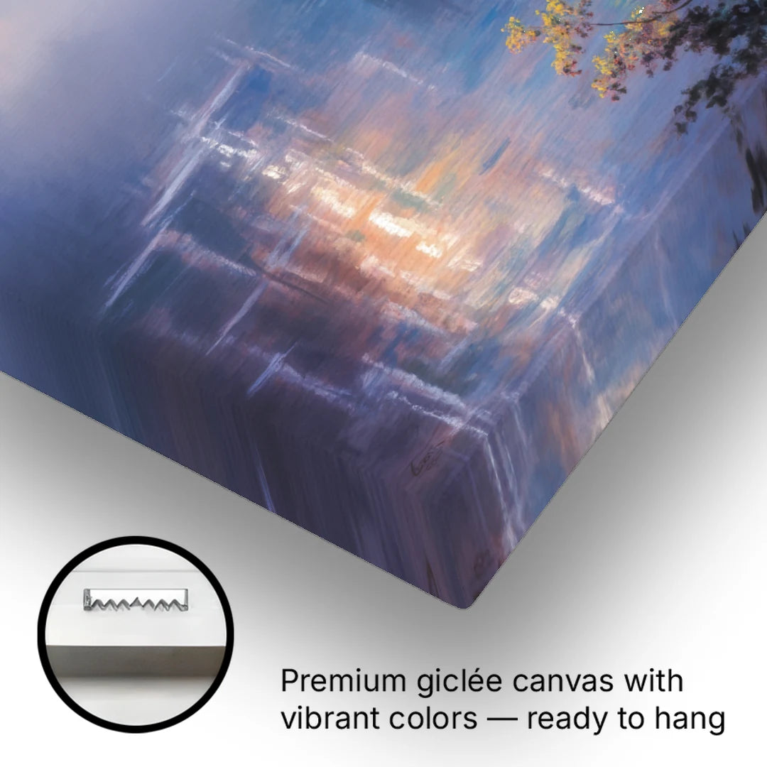 Horseshoe Falls Fog - Canvas Wall Art - Gallery Wrap Corner
