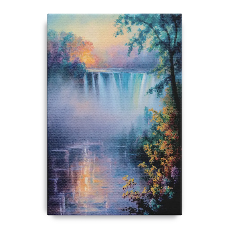 Horseshoe Falls Fog Front - Canvas Wall Art