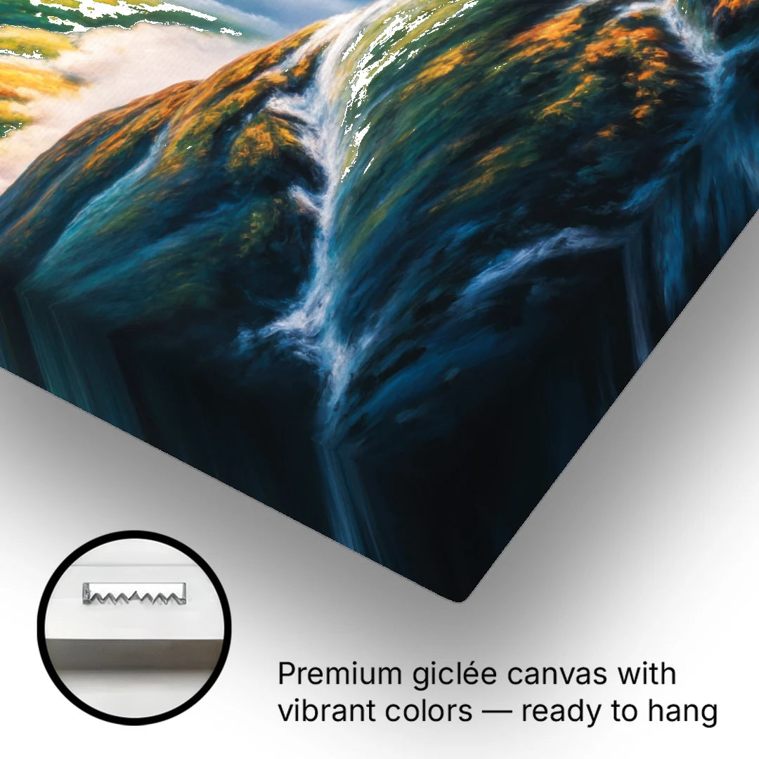 Horseshoe Falls Sunrise - Canvas Wall Art - Gallery Wrap Corner