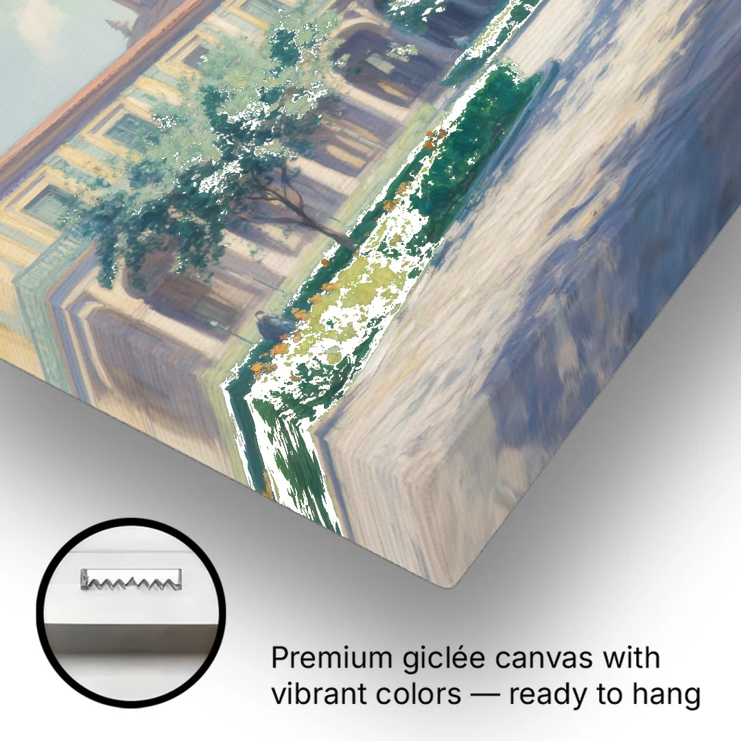 Hospicio Cabañas Courtyard - Canvas Wall Art - Gallery Wrap Corner