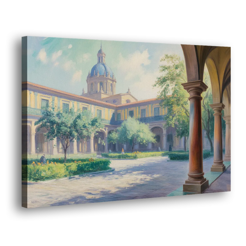 Hospicio Cabañas Courtyard - Canvas Wall Art