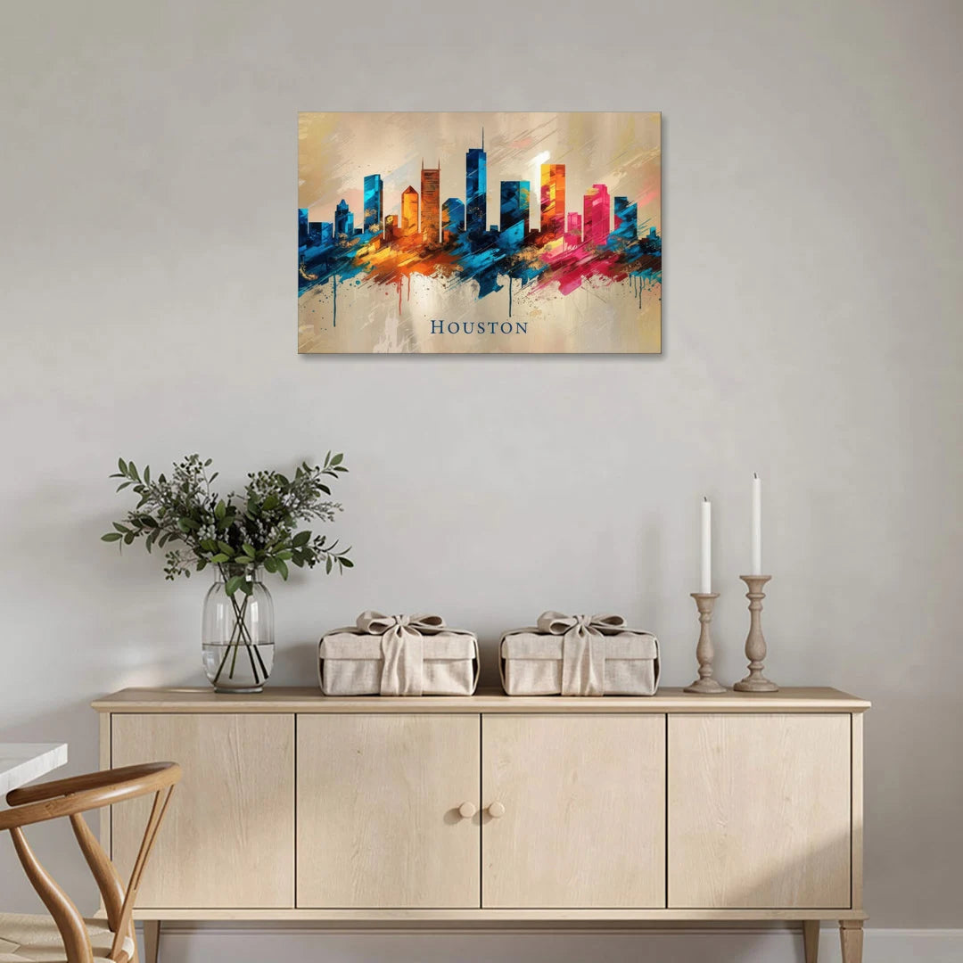 Houston Artistic Flair - Canvas Wall Art - Coffee Table - 36x24