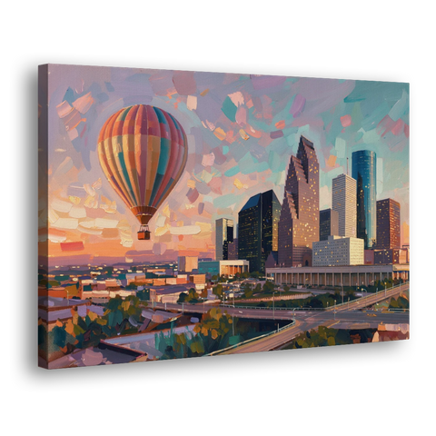 Houston Artistic Flair - Canvas Wall Art - Side