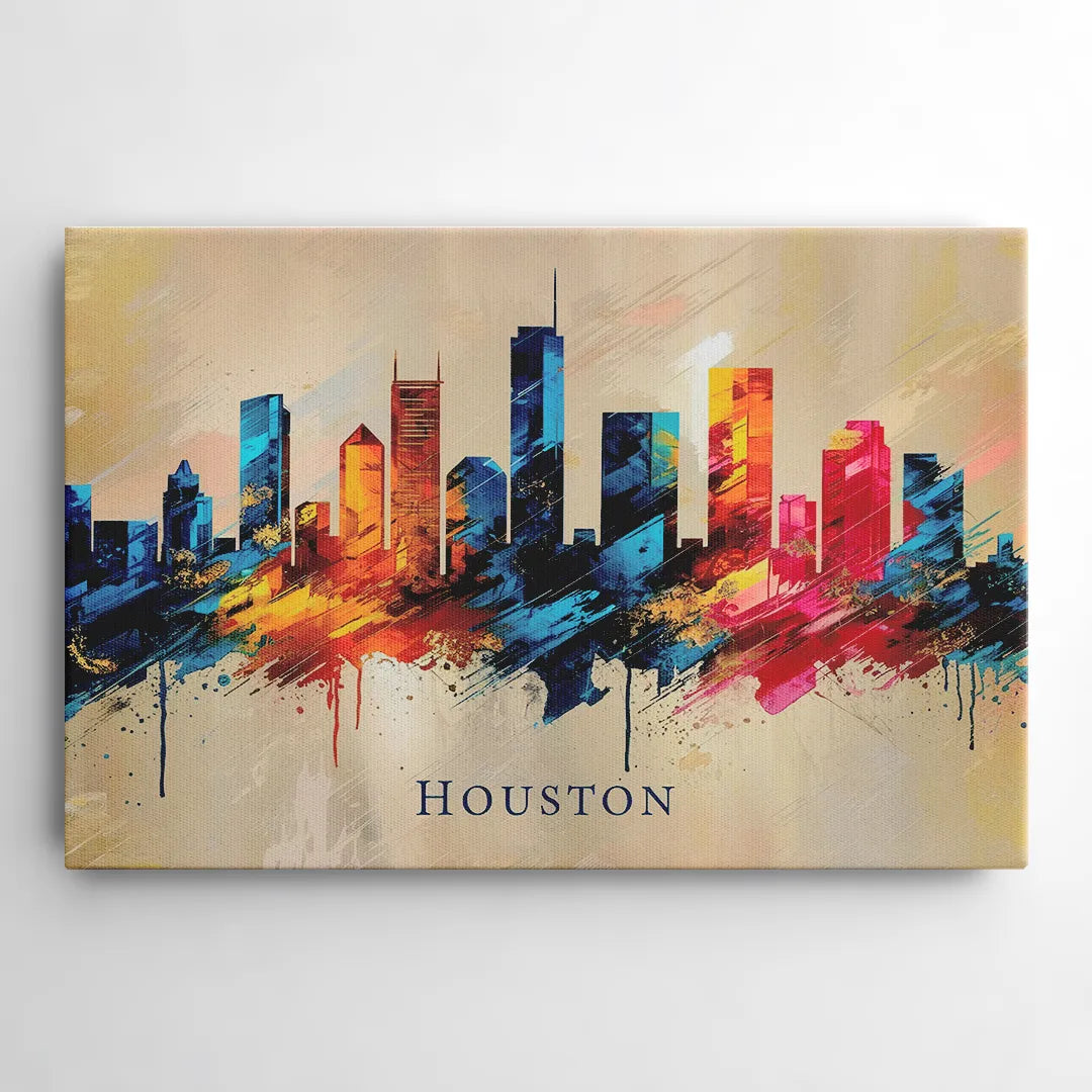 Houston Artistic Flair - Canvas Wall Art
