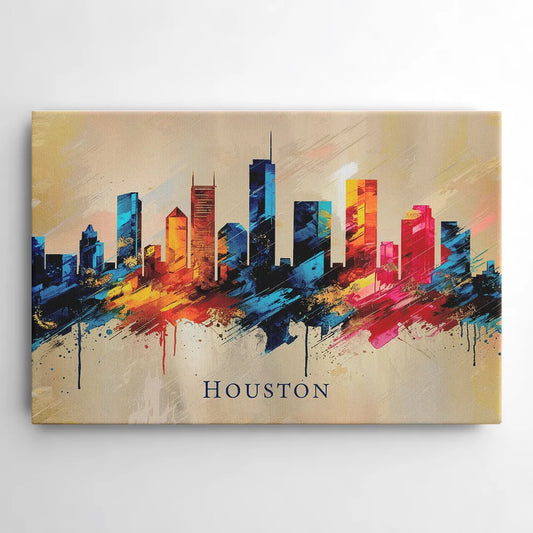 Houston Artistic Flair - Canvas Wall Art