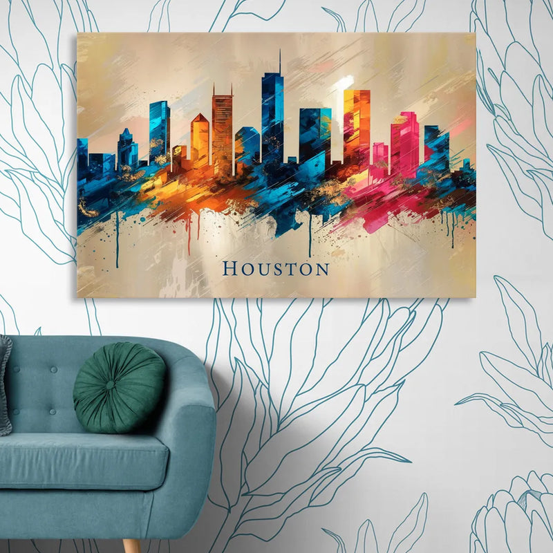 Houston Artistic Flair Sitting Room - Canvas Wall Art