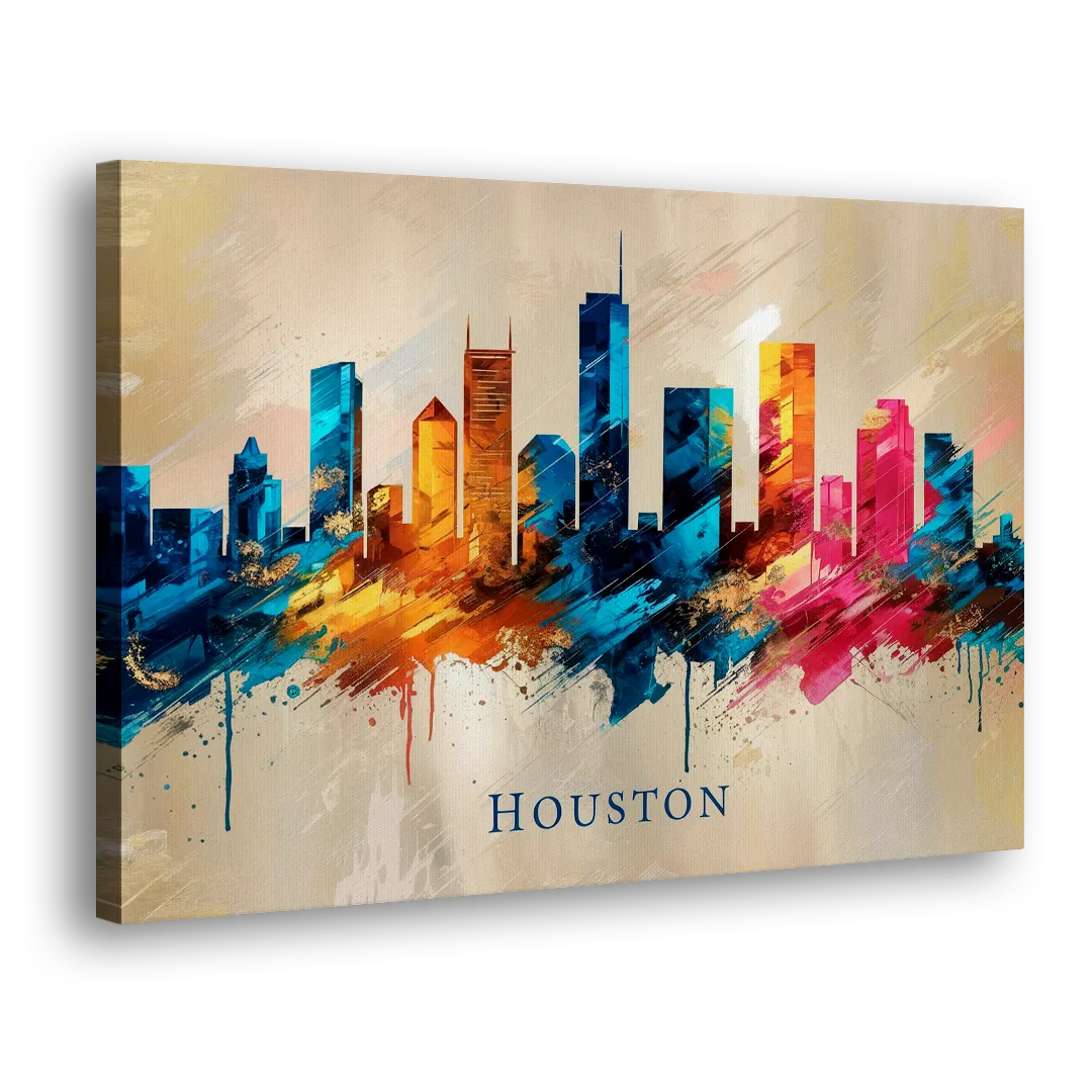 Houston Artistic Flair Side - Canvas Wall Art