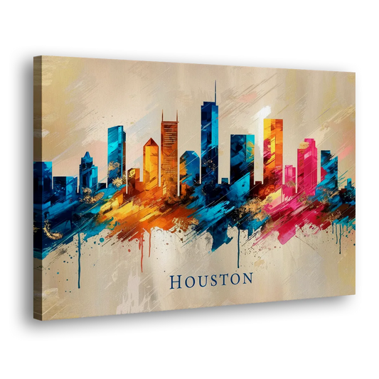 Houston Artistic Flair Side - Canvas Wall Art