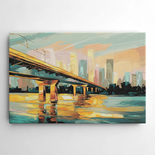 Houston Be Someone Bridge - Canvas Wall Art