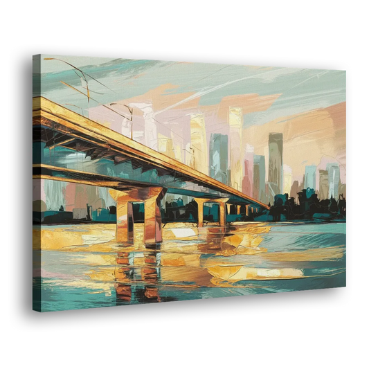 Houston Be Someone Bridge Side - Canvas Wall Art