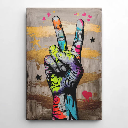Houston Bold Graffiti - Canvas Wall Art