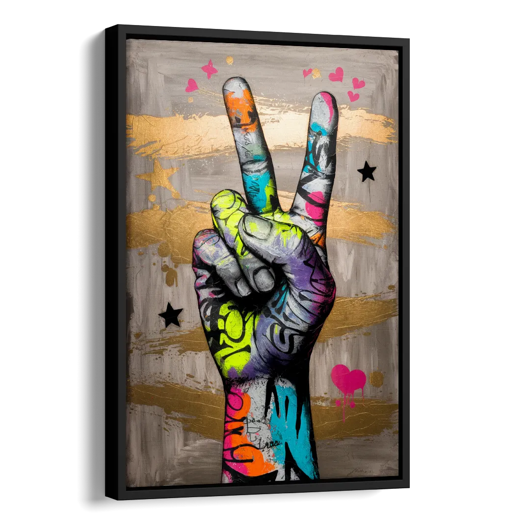 Houston Bold Graffiti Side - Black Canvas Wall Art
