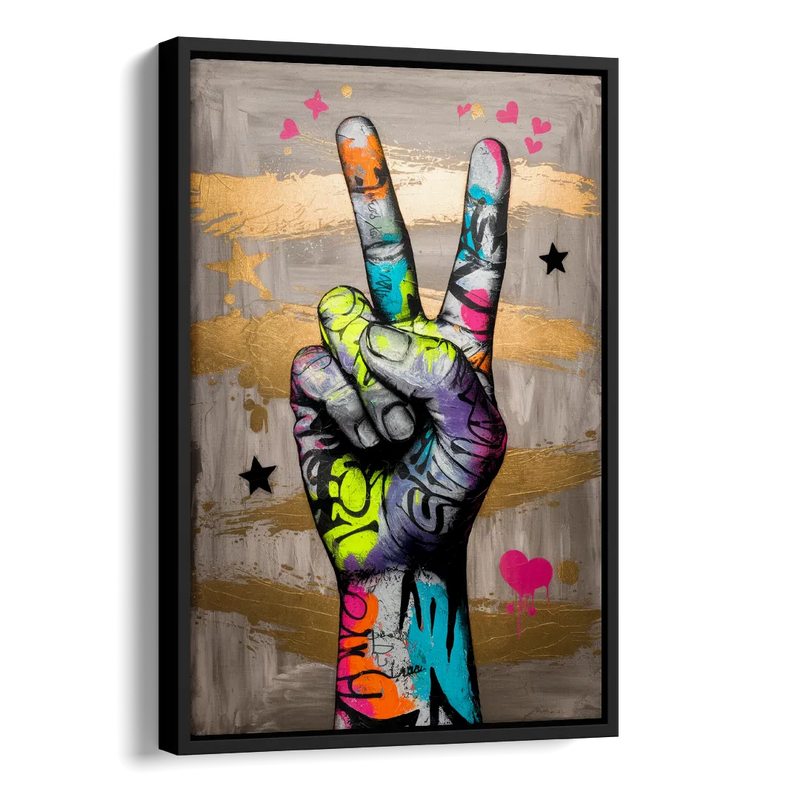 Houston Bold Graffiti Side - Black Canvas Wall Art