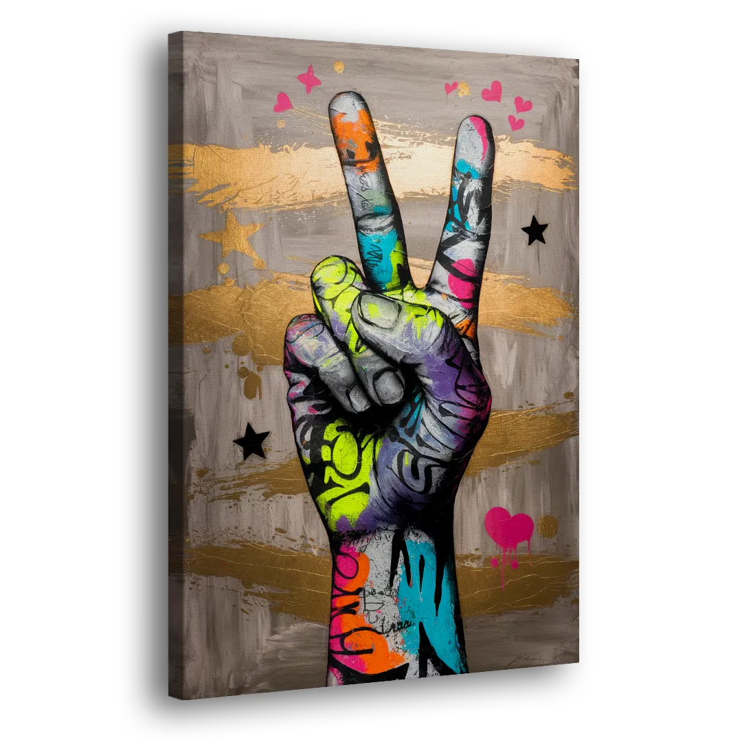Houston Bold Graffiti Side - Canvas Wall Art