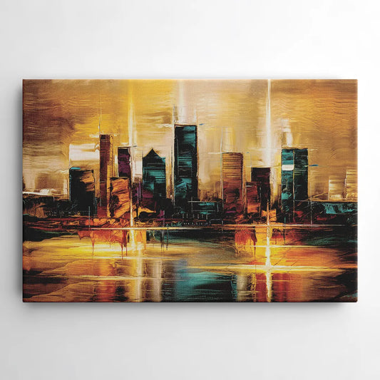Houston Cityscape - Canvas Wall Art
