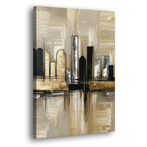 Houston Contemporary Design - Canvas Wall Art - Side