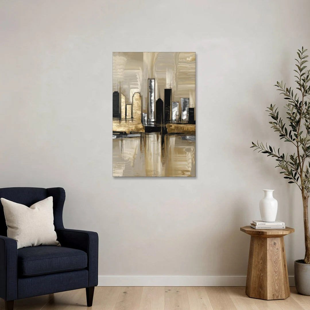Houston Contemporary Design - Canvas Wall Art - Sofa - 24x36