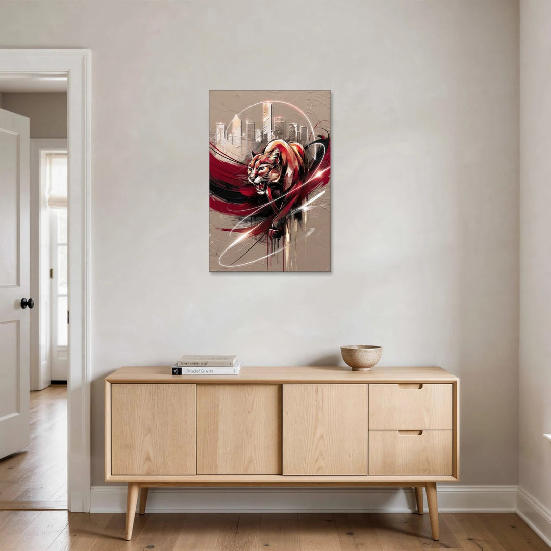 Houston Cougars Passion - Canvas Wall Art - Coffee Table - 24x36