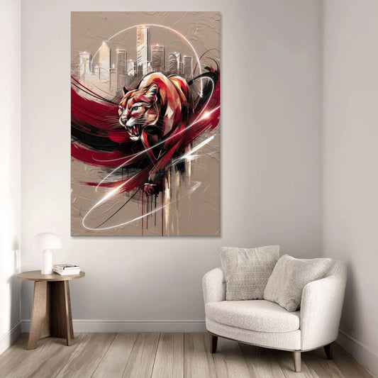 Houston Cougars Passion - Canvas Wall Art - Sofa - 40x60