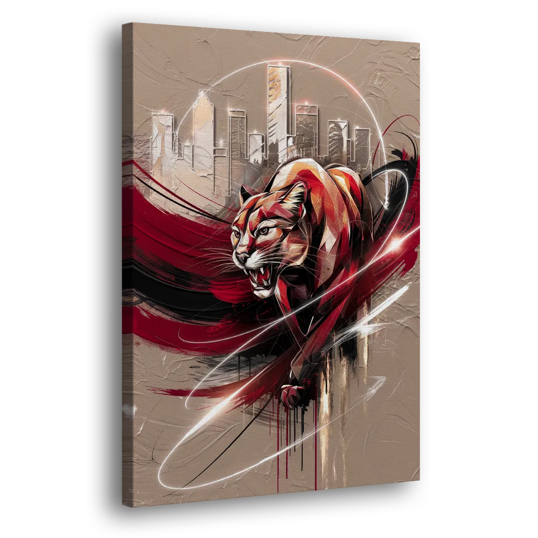 Houston Cougars Passion Side - Canvas Wall Art