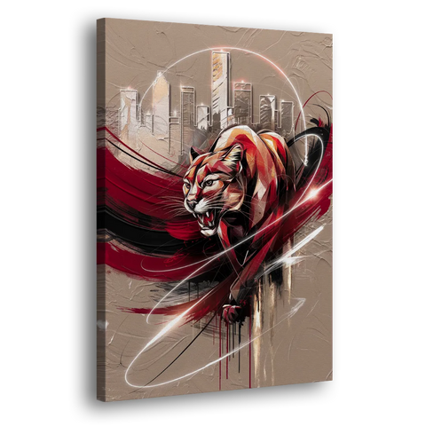 Houston Cougars Passion - Canvas Wall Art