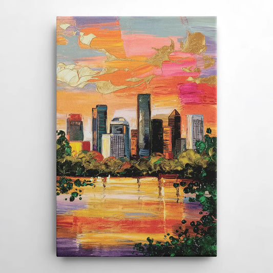 Houston Cultural Essence - Canvas Wall Art