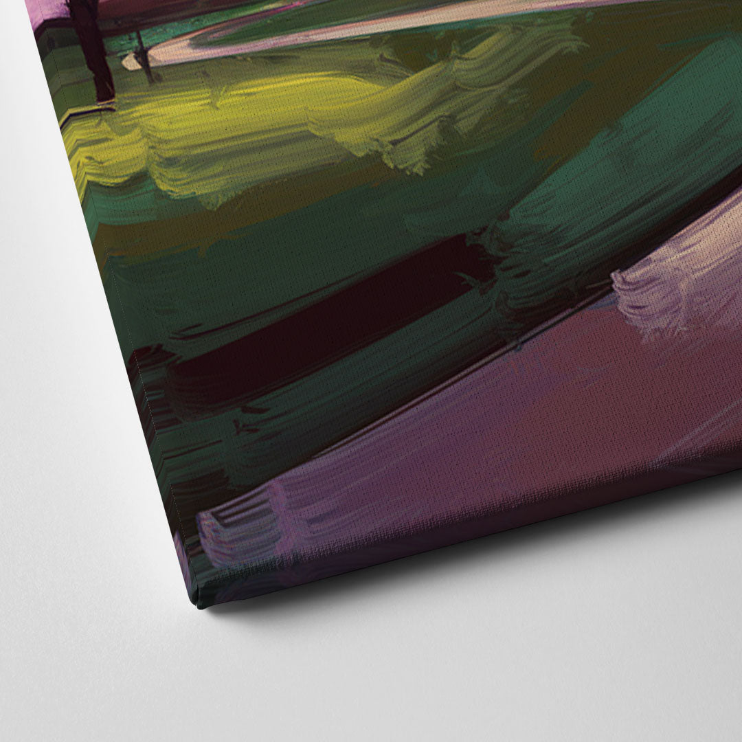 Houston Downtown Vibes Canvas Close Up