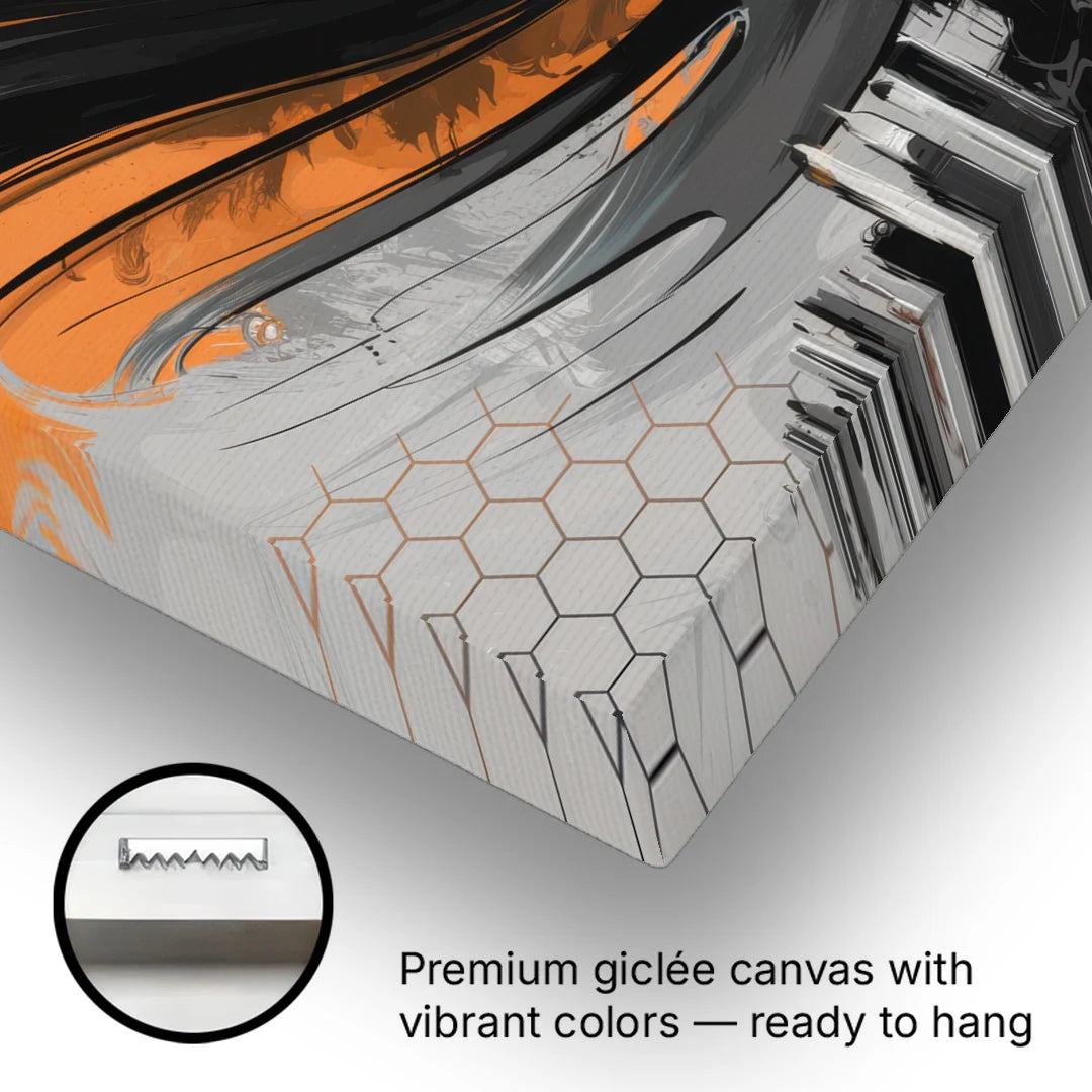 Houston Dynamo Colors - Canvas Wall Art - Gallery Wrap Corner