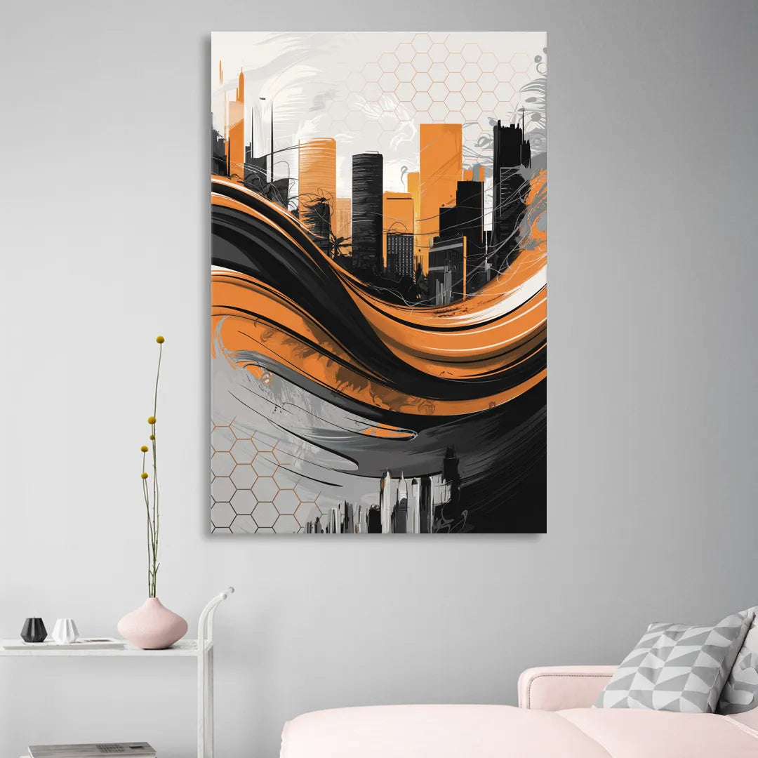 Houston Dynamo Colors Sitting Room - Canvas Wall Art