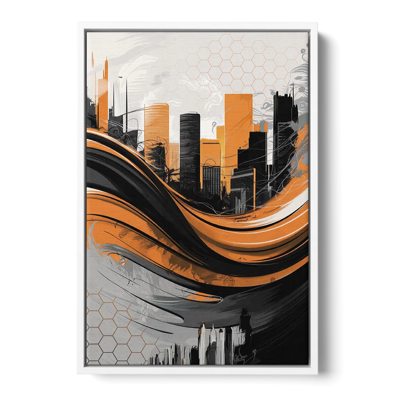 Houston Dynamo Colors Front - White Canvas Wall Art