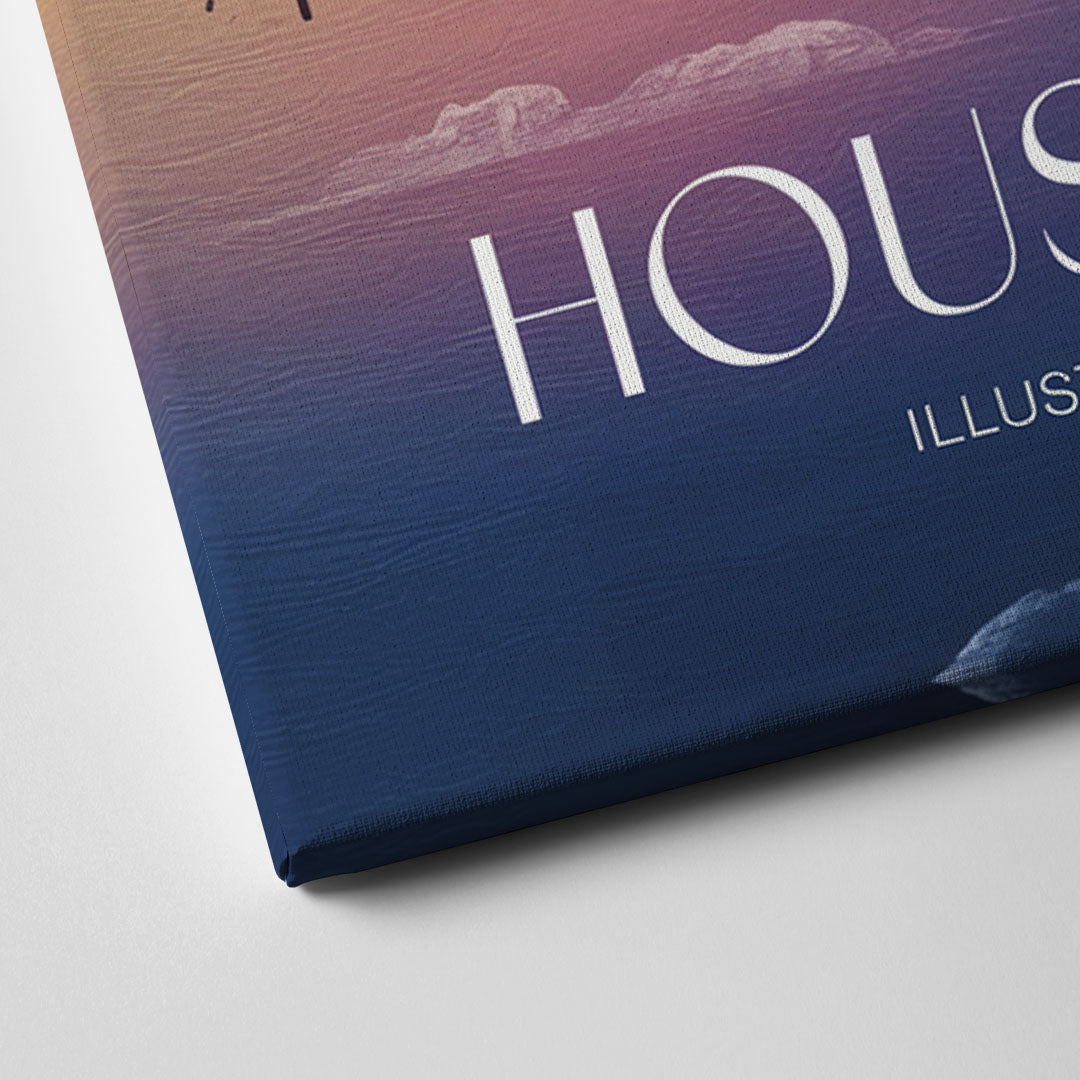 Houston Iconic Landmarks Canvas Close Up