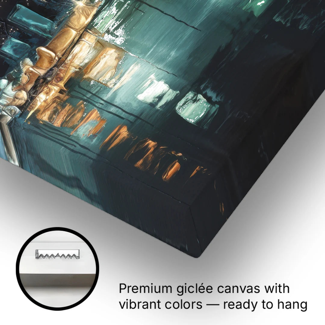 Houston Modern Aesthetic - Canvas Wall Art - Gallery Wrap Corner