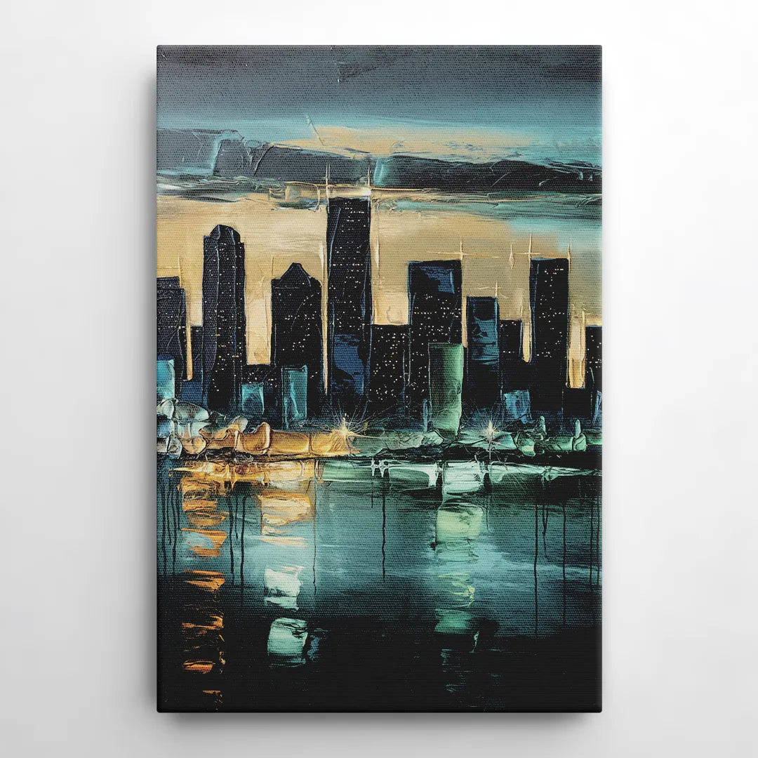 Houston Modern Aesthetic - Canvas Wall Art