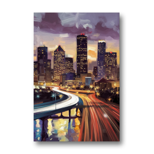 Houston Photography Collection - Canvas Wall Art - Front