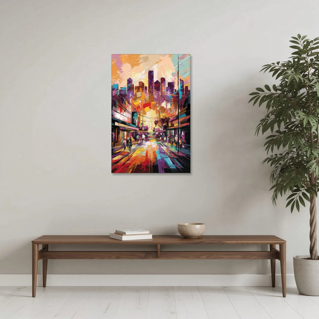 Houston Street Art Culture - Canvas Wall Art - Coffee Table - 24x36